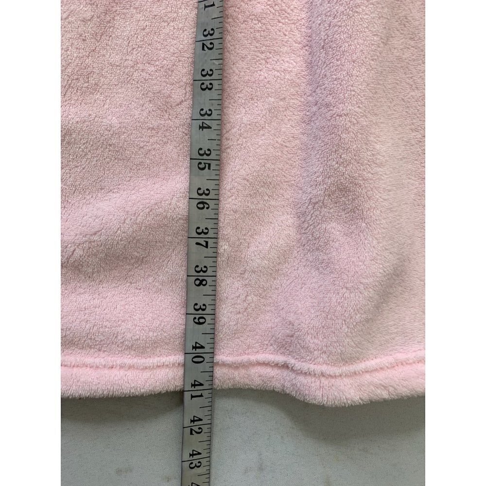 Croft & Barrow Women's Light Pink Front Zipper Robe - Picture 6 of 6